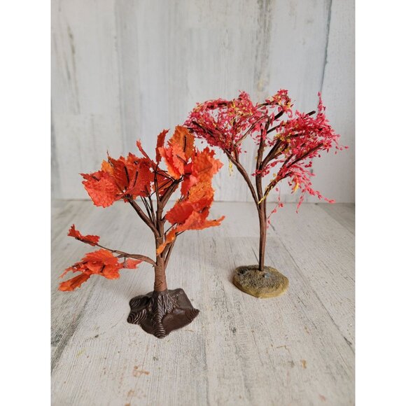 Lemax set tree fall leaf village Halloween accessory set - Picture 1 of 8